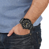 Buy Shop Salvatore Ferragamo F-80 Classic Black Dial Black Rubber Strap Watch for Men - SFHY01622 USA Online