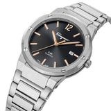 Buy Shop Salvatore Ferragamo F-80 Classic Black Dial Silver Steel Strap Watch for Men - SFDT02423 USA Online