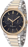 Buy Shop Salvatore Ferragamo F-80 Classic Black Dial Two Tone Steel Strap Watch for Men - SFME00921 USA Online