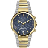 Buy Shop Salvatore Ferragamo F-80 Classic Black Dial Two Tone Steel Strap Watch for Men - SFME00921 USA Online