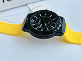 Buy Shop Salvatore Ferragamo F-80 Classic Black Dial Yellow Rubber Strap Watch for Men - SFHY01522 USA Online