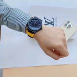 Buy Shop Salvatore Ferragamo F-80 Classic Black Dial Yellow Rubber Strap Watch for Men - SFHY01522 USA Online