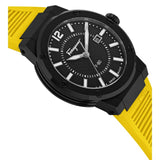 Buy Shop Salvatore Ferragamo F-80 Classic Black Dial Yellow Rubber Strap Watch for Men - SFHY01522 USA Online