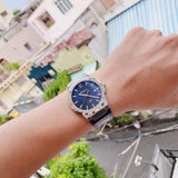 Buy Shop Salvatore Ferragamo F-80 Classic Blue Dial Blue Leather Strap Watch for Men - SFDT00319 USA Online