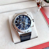 Buy Shop Salvatore Ferragamo F-80 Classic Blue Dial Blue Leather Strap Watch for Men - SFDT00719 USA Online
