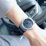 Buy Shop Salvatore Ferragamo F-80 Classic Blue Dial Blue Leather Strap Watch for Men - SFDT00719 USA Online