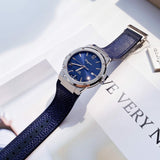 Salvatore Ferragamo F-80 Classic Blue Dial Blue Leather Strap Watch for Men - SFDT00719