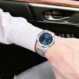 Buy Shop Salvatore Ferragamo F-80 Classic Blue Dial Silver Steel Strap Watch for Men - SFDT01320 USA Online