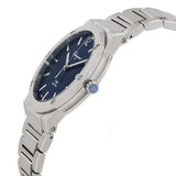 Buy Shop Salvatore Ferragamo F-80 Classic Blue Dial Silver Steel Strap Watch for Men - SFDT01320 USA Online