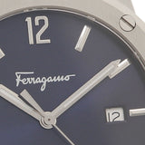 Buy Shop Salvatore Ferragamo F-80 Classic Blue Dial Silver Steel Strap Watch for Men - SFDT01320 USA Online