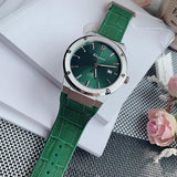 Buy Shop Salvatore Ferragamo F-80 Classic Green Dial Green Leather Strap Watch for Men - SFDT00119 USA Online