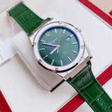 Buy Shop Salvatore Ferragamo F-80 Classic Green Dial Green Leather Strap Watch for Men - SFDT00119 USA Online