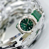 Buy Shop Salvatore Ferragamo F-80 Classic Green Dial Green Leather Strap Watch for Men - SFDT00119 USA Online