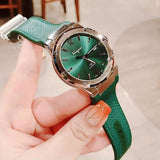 Buy Shop Salvatore Ferragamo F-80 Classic Green Dial Green Leather Strap Watch for Men - SFDT00519 USA Online