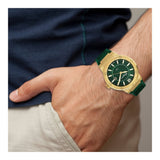 Buy Shop Salvatore Ferragamo F-80 Classic Green Dial Green Rubber Strap Watch for Men - SFHY02022 USA Online