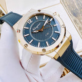 Buy Shop Salvatore Ferragamo F-80 Classic Green Dial Green Rubber Strap Watch for Men - SFHY02022 USA Online