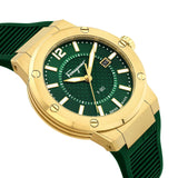 Buy Shop Salvatore Ferragamo F-80 Classic Green Dial Green Rubber Strap Watch for Men - SFHY02022 USA Online