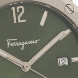 Buy Shop Salvatore Ferragamo F-80 Classic Green Dial Silver Steel Strap Watch for Men - SFDT02123 USA Online