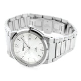 Buy Shop Salvatore Ferragamo F-80 Classic Silver Dial Silver Steel Strap Watch for Men - SFDT02223 USA Online