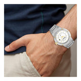 Buy Shop Salvatore Ferragamo F-80 Classic Silver Dial Silver Steel Strap Watch for Men - SFHY02922 USA Online