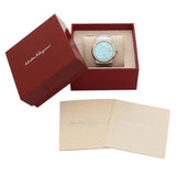 Buy Shop Salvatore Ferragamo F-80 Classic Tiffany Blue Dial Silver Steel Strap Watch for Men - SFDT02323 USA Online