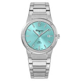Buy Shop Salvatore Ferragamo F-80 Classic Tiffany Blue Dial Silver Steel Strap Watch for Men - SFDT02323 USA Online