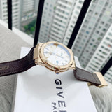 Buy Shop Salvatore Ferragamo F-80 Classic White Dial Brown Leather Strap Watch for Men - SFDT00819 USA Online