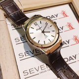 Buy Shop Salvatore Ferragamo F-80 Classic White Dial Brown Leather Strap Watch for Men - SFDT00819 USA Online