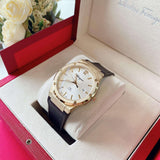 Buy Shop Salvatore Ferragamo F-80 Classic White Dial Brown Leather Strap Watch for Men - SFDT00819 USA Online