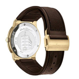 Buy Shop Salvatore Ferragamo F-80 Classic White Dial Brown Leather Strap Watch for Men - SFDT00819 USA Online