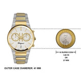 Buy Shop Salvatore Ferragamo F-80 Classic White Dial Two Tone Steel Strap Watch for Men - SFME00821 USA Online