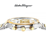 Buy Shop Salvatore Ferragamo F-80 Classic White Dial Two Tone Steel Strap Watch for Men - SFME00821 USA Online