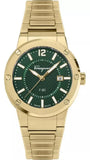 Buy Shop Salvatore Ferragamo F-80 Green Dial Gold Steel Strap Watch for Men - SFHY02921 USA Online