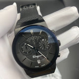 Buy Shop Salvatore Ferragamo Sapphire Black Dial Black Rubber Strap Watch for Men - SFHP00320 USA Online