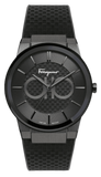 Buy Shop Salvatore Ferragamo Sapphire Black Dial Black Rubber Strap Watch for Men - SFHP00320 USA Online