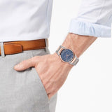 Buy Shop Salvatore Ferragamo Sapphire Blue Dial Two Tone Steel Strap Watch for Men - SFHP007-20 USA Online