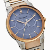 Buy Shop Salvatore Ferragamo Sapphire Blue Dial Two Tone Steel Strap Watch for Men - SFHP007-20 USA Online