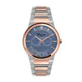 Buy Shop Salvatore Ferragamo Sapphire Blue Dial Two Tone Steel Strap Watch for Men - SFHP007-20 USA Online