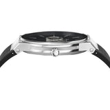 Buy Shop Salvatore Ferragamo Sapphire Bracelet Black Dial Black Silicone Strap Watch for Men - SFHP01024 USA Online