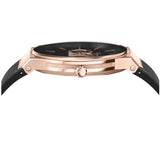 Buy Shop Salvatore Ferragamo Sapphire Bracelet Black Dial Black Silicone Strap Watch For Men - SFHP01324 USA Online