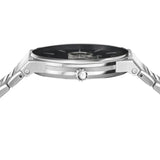 Buy Shop Salvatore Ferragamo Sapphire Bracelet Black Dial Silver Steel Strap Watch For Men - SFHP01124 USA Online