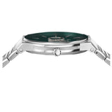 Buy Shop Salvatore Ferragamo Sapphire Bracelet Green Dial Silver Steel Strap Watch For Men - SFHP01224 USA Online