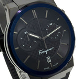 Buy Shop Salvatore Ferragamo Sapphire Chrono Black Dial Black Rubber Strap Watch for Men - SFME00621 USA Online
