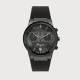 Buy Shop Salvatore Ferragamo Sapphire Chrono Black Dial Black Rubber Strap Watch for Men - SFME00621 USA Online