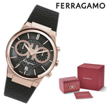 Buy Shop Salvatore Ferragamo Sapphire Chrono Black Dial Black Rubber Strap Watch for Men - SFME00721 USA Online