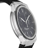 Buy Shop Salvatore Ferragamo Sapphire Chrono Black Dial Black Silicone Strap Watch for Men - SFME00121 USA Online