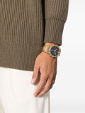 Buy Shop Salvatore Ferragamo Sapphire Chrono Black Dial Gold Steel Strap Watch for Men - SFME01323 USA Online