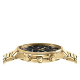 Buy Shop Salvatore Ferragamo Sapphire Chrono Black Dial Gold Steel Strap Watch for Men - SFME01323 USA Online