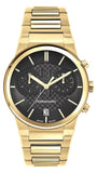 Buy Shop Salvatore Ferragamo Sapphire Chrono Black Dial Gold Steel Strap Watch for Men - SFME01323 USA Online