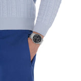 Buy Shop Salvatore Ferragamo Sapphire Chrono Black Dial Silver Steel Strap Watch for Men - SFME00321 USA Online